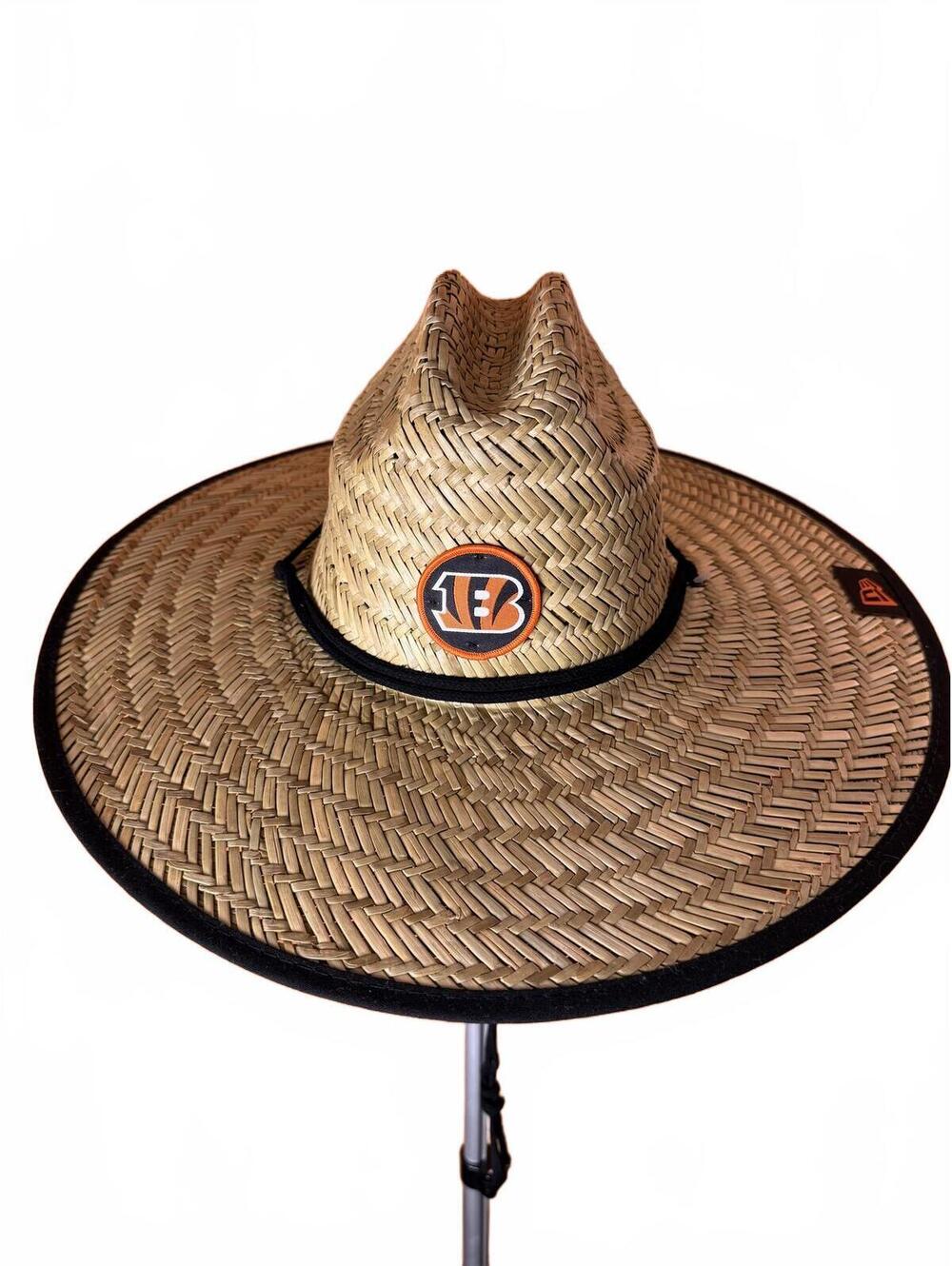 New NWT NFL Cincinnati Bengals Straw Sun Hat ERA summer beach